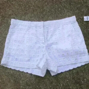 GAP White Eyelet Women Shorts